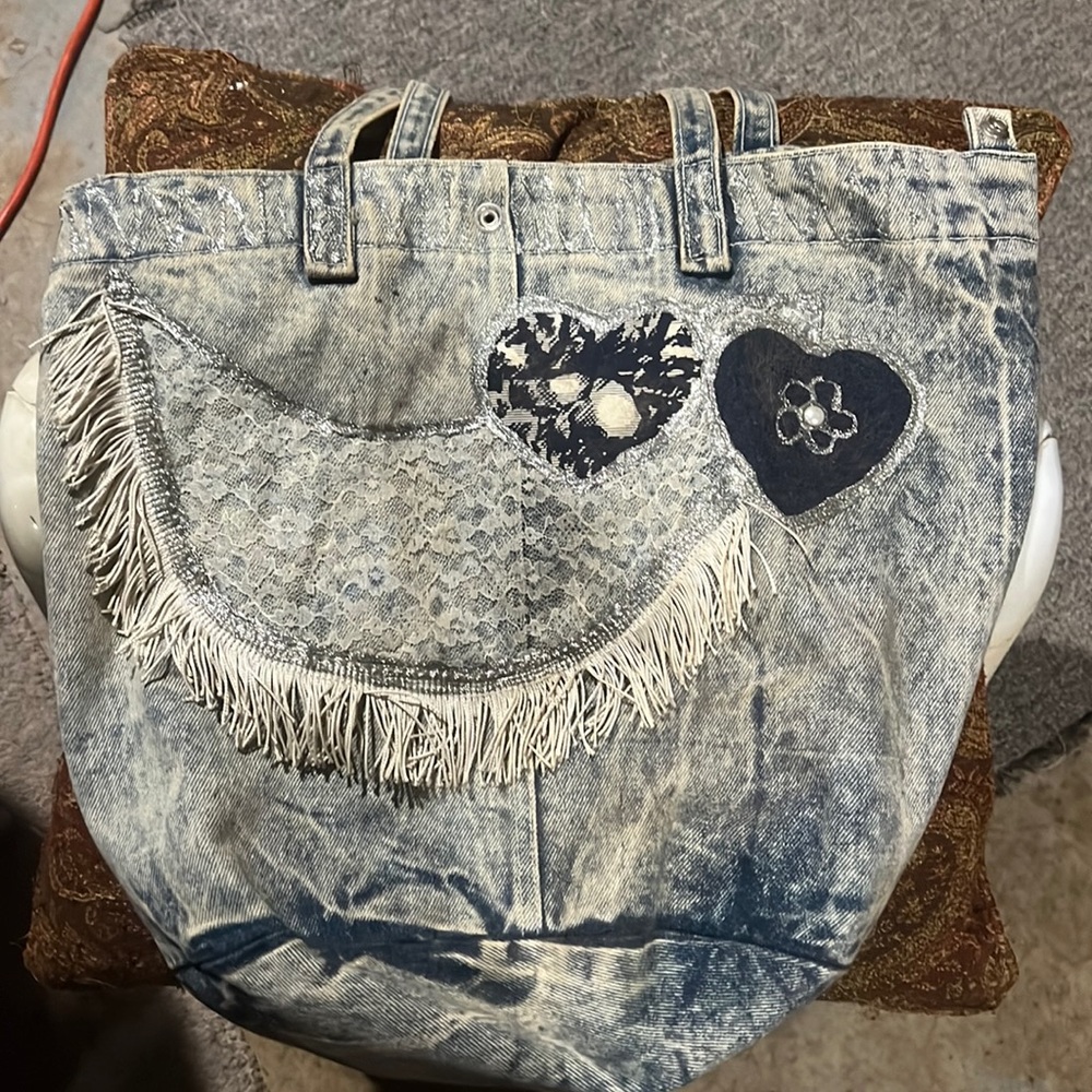 Vintage Denim Nijovo large BOHO Tote - Picture 1 of 11